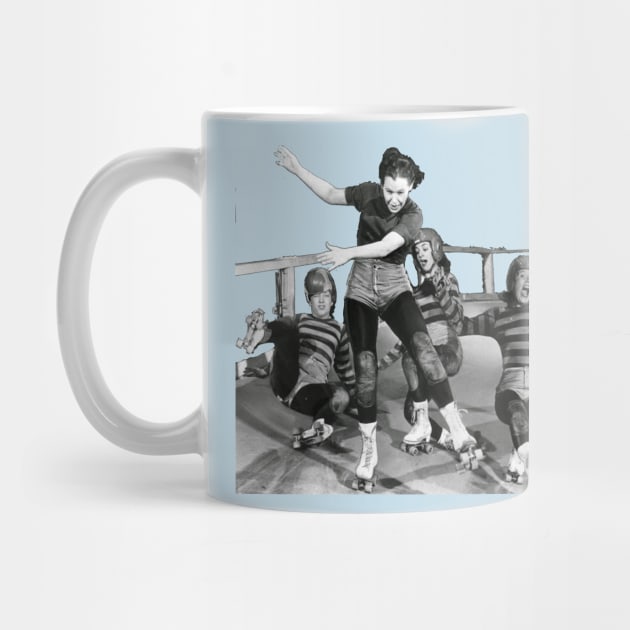 ROLLER DERBY VINTAGE GIRLS gerry murray by Luckythelab